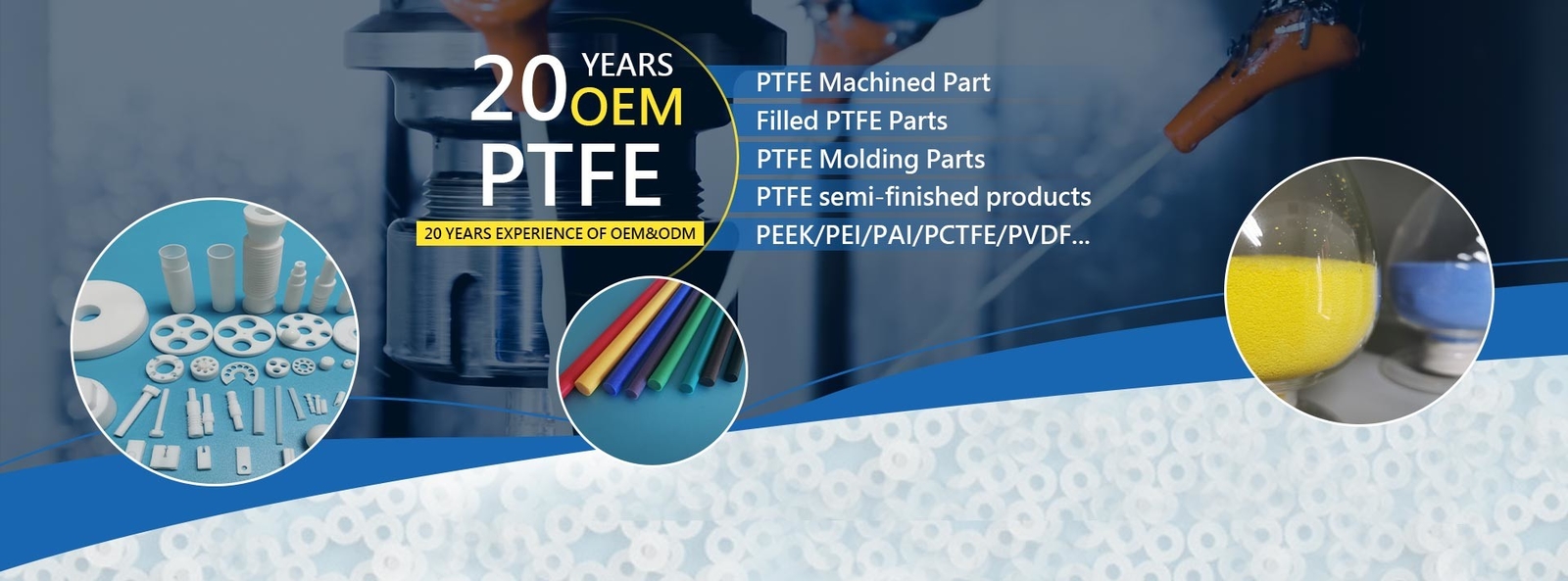 Qualität Kundenspezifische PTFE-Teile usine