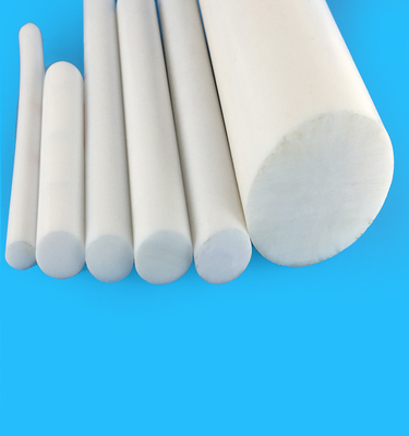 Nicht viskose extrudierte Stäbe aus reinem PTFE. Selbstschmierend