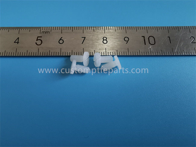ISO9001 maschinell bearbeitete Nylonteile, ungefüllte weiße Nylonschrauben