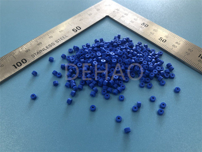 Blaues PTFE bearbeitete Teil-Isolator für Rf-Verbindungsstück ISO14001 maschinell