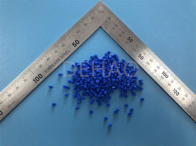 Blaues PTFE bearbeitete Teil-Isolator für Rf-Verbindungsstück ISO14001 maschinell