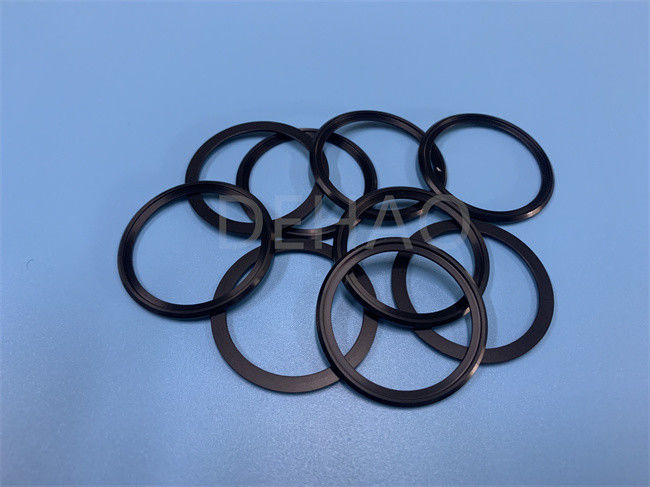 Schwarze POM Acetal Copolymer Baffle Ring-Schiebemuffe-Dichtung Ring Washer Seal