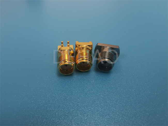 Kundenspezifische PTFE Teile des Isolator-für 2,92 Gold Rfs das Koaxialstecker-40G überzogen
