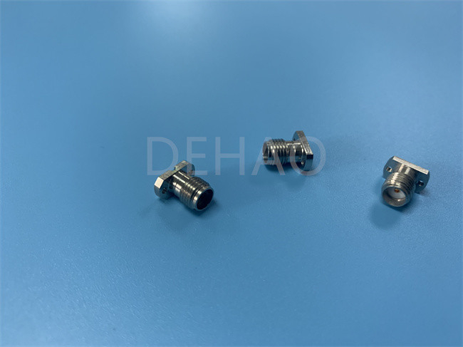 Kundenspezifische PTFE Teile des Isolator-für 2,92 Gold Rfs das Koaxialstecker-40G überzogen