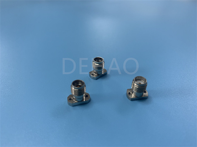 Kundenspezifische PTFE Teile des Isolator-für 2,92 Gold Rfs das Koaxialstecker-40G überzogen